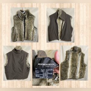 Weatherproof Garment Co Reversible Faux Fur Vest